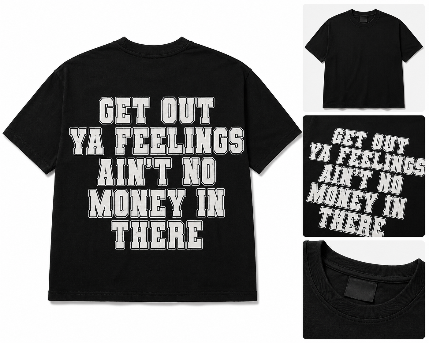 Graffic tee ( S ) ( black )