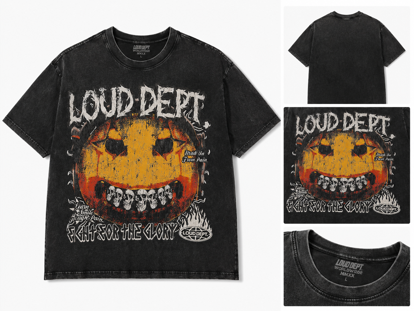 Graffic tee ( XL ) ( black )