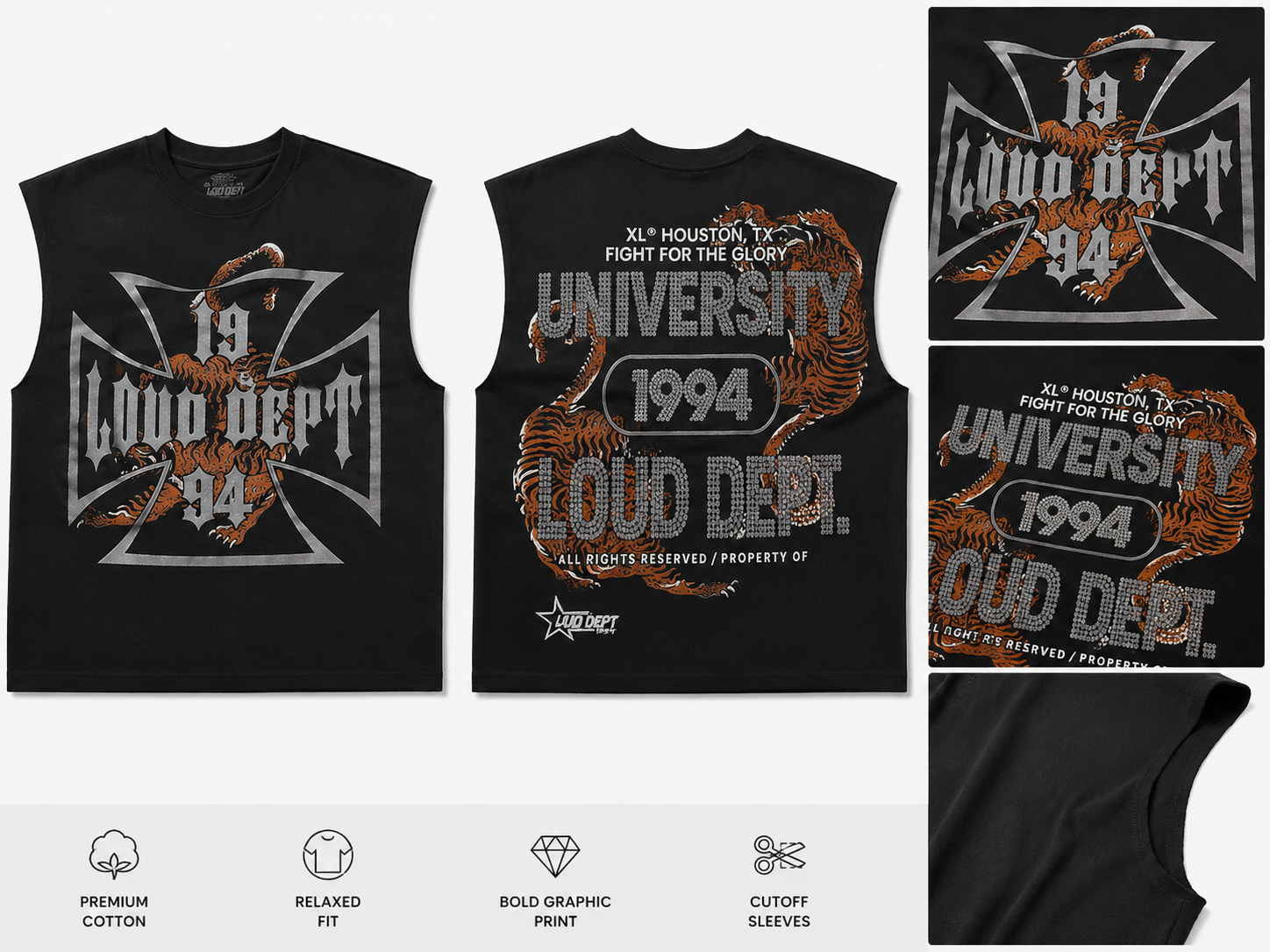 Graffic tee ( XL ) ( black )