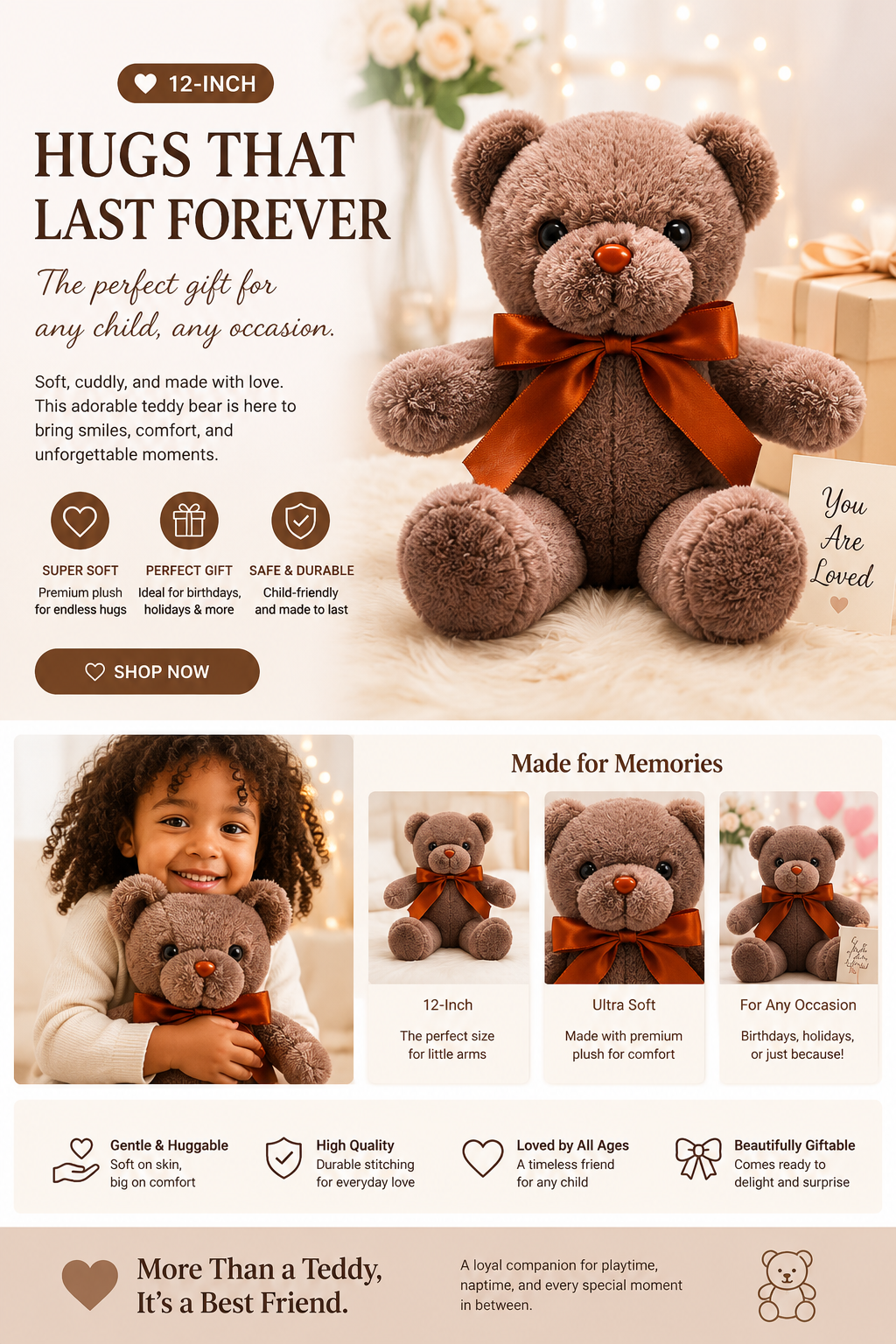 Brown Stuffed teddy bear